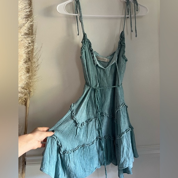 Fortunate One - HIGH GROVE DRESS TEAL - Picture 7 of 8